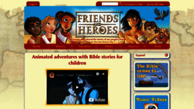 What Friendsandheroes.com website looked like in 2019 (4 years ago)
