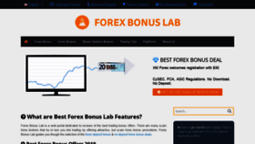 What Forexbonuslab.com website looked like in 2019 (4 years ago)