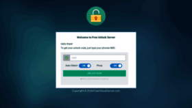 What Freeunlockserver.com website looked like in 2019 (4 years ago)
