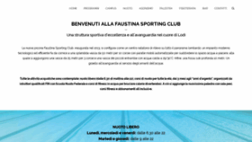 What Faustinasportingclub.it website looked like in 2019 (4 years ago)