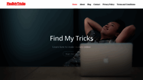What Findmytricks.com website looked like in 2019 (4 years ago)