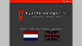 What Fysioefeningen.nl website looked like in 2019 (4 years ago)