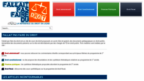 What Fallaitpasfairedudroit.fr website looked like in 2019 (4 years ago)