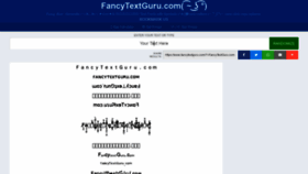 What Fancytextguru.com website looked like in 2019 (4 years ago)