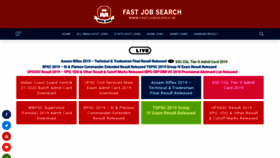 What Fastjobsearch.in website looked like in 2019 (4 years ago)