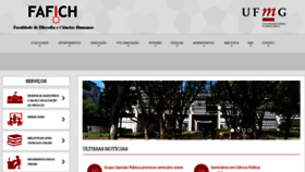 What Fafich.ufmg.br website looked like in 2019 (4 years ago)