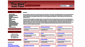 What Fivestarsautopawn.com website looked like in 2019 (4 years ago)