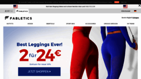 What Fabletics.de website looked like in 2019 (4 years ago)