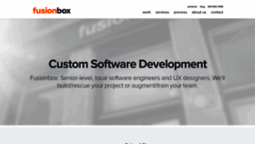 What Fusionbox.com website looked like in 2019 (4 years ago)