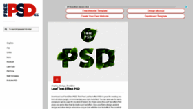 What Freepsd.cc website looked like in 2019 (4 years ago)