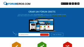 What Forumeiros.com website looked like in 2019 (4 years ago)