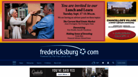 What Fredericksburg.com website looked like in 2019 (4 years ago)