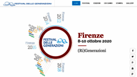 What Festivaldellegenerazioni.it website looked like in 2019 (4 years ago)