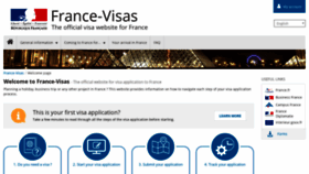 What France-visas.gouv.fr website looked like in 2019 (4 years ago)