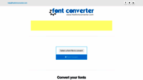 What Freefontconverter.com website looked like in 2019 (4 years ago)
