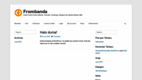 What Frombanda.com website looked like in 2019 (4 years ago)