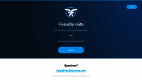 What Fastfollowerz.com website looked like in 2019 (4 years ago)