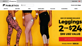 What Fabletics.ca website looked like in 2019 (5 years ago)