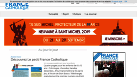 What France-catholique.fr website looked like in 2019 (4 years ago)