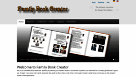 What Familybookcreator.com website looked like in 2019 (4 years ago)