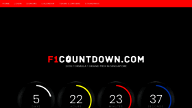 What F1countdown.com website looked like in 2019 (4 years ago)
