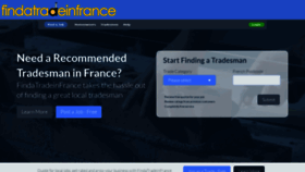 What Findatradeinfrance.com website looked like in 2019 (4 years ago)
