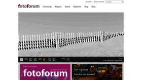 What Fotoforum.de website looked like in 2019 (5 years ago)