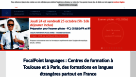 What Focalpoint-languages.com website looked like in 2019 (4 years ago)