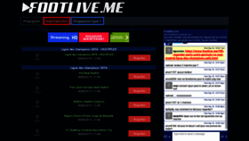 What Footlive.me website looked like in 2019 (4 years ago)