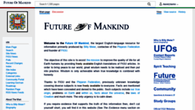 What Futureofmankind.co.uk website looked like in 2019 (4 years ago)