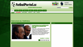 What Fotbalportal.cz website looked like in 2019 (4 years ago)
