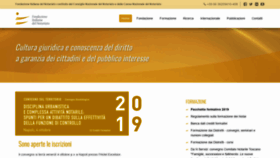 What Fondazionenotariato.it website looked like in 2019 (4 years ago)