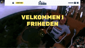 What Friheden.dk website looked like in 2019 (4 years ago)