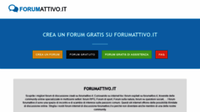 What Forumattivo.it website looked like in 2019 (4 years ago)