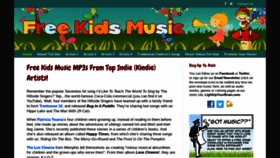 What Freekidsmusic.com website looked like in 2019 (4 years ago)