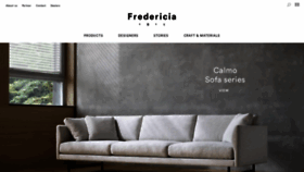 What Fredericia.com website looked like in 2019 (4 years ago)