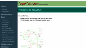 What Fpga4fun.com website looked like in 2019 (4 years ago)
