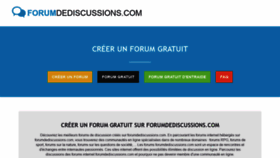 What Forumdediscussions.com website looked like in 2019 (4 years ago)
