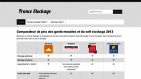 What France-stockage.fr website looked like in 2019 (4 years ago)