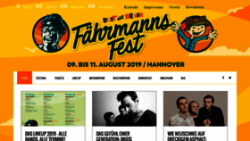 What Faehrmannsfest.de website looked like in 2019 (4 years ago)