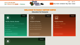 What Familyhistoryexpos.com website looked like in 2019 (4 years ago)