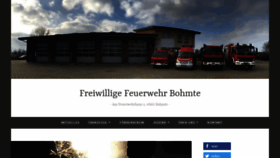 What Feuerwehr-bohmte.de website looked like in 2019 (4 years ago)