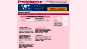 What Firmyreklamowe.pl website looked like in 2019 (4 years ago)