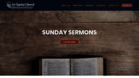 What Firstbaptistchurchfcc.org website looked like in 2019 (4 years ago)