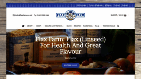 What Flaxfarm.co.uk website looked like in 2019 (4 years ago)