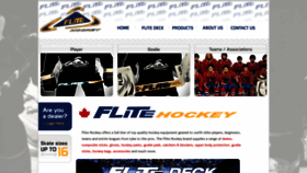 What Flitehockey.com website looked like in 2019 (4 years ago)