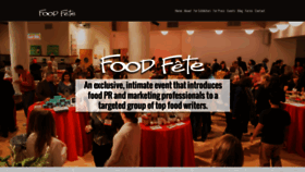 What Foodfete.com website looked like in 2019 (4 years ago)