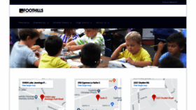 What Foothillsschool.net website looked like in 2019 (4 years ago)