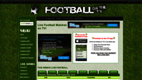 What Footballonthetv.co.uk website looked like in 2019 (4 years ago)