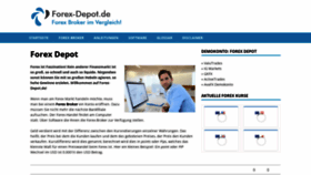What Forex-depot.de website looked like in 2019 (4 years ago)